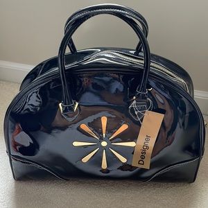 Isaac Mizrahi Live! Patent Leather Large Satchel